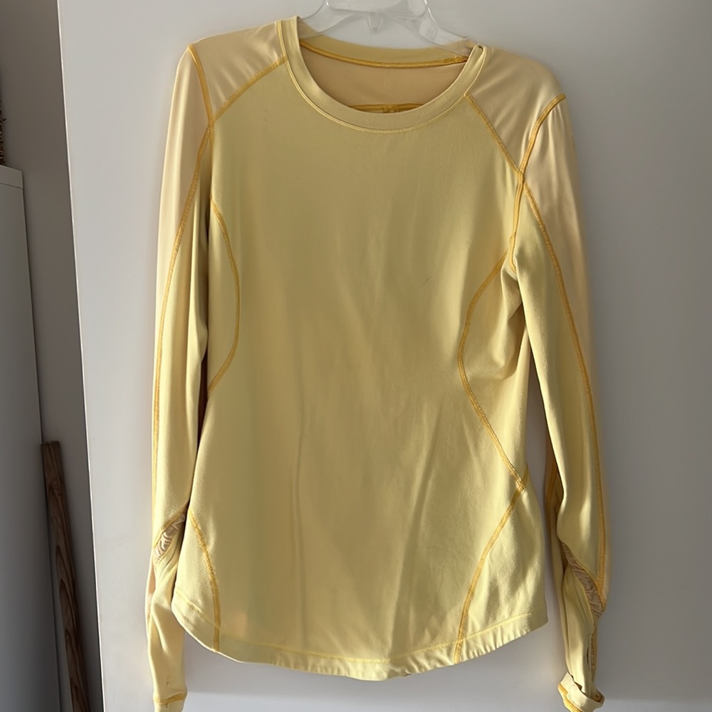 Lululemon long sleeve yellow shirt -10